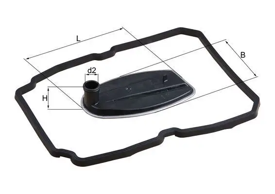 Filtre hydraulique, boîte automatique MAHLE ORIGINAL HX 81D